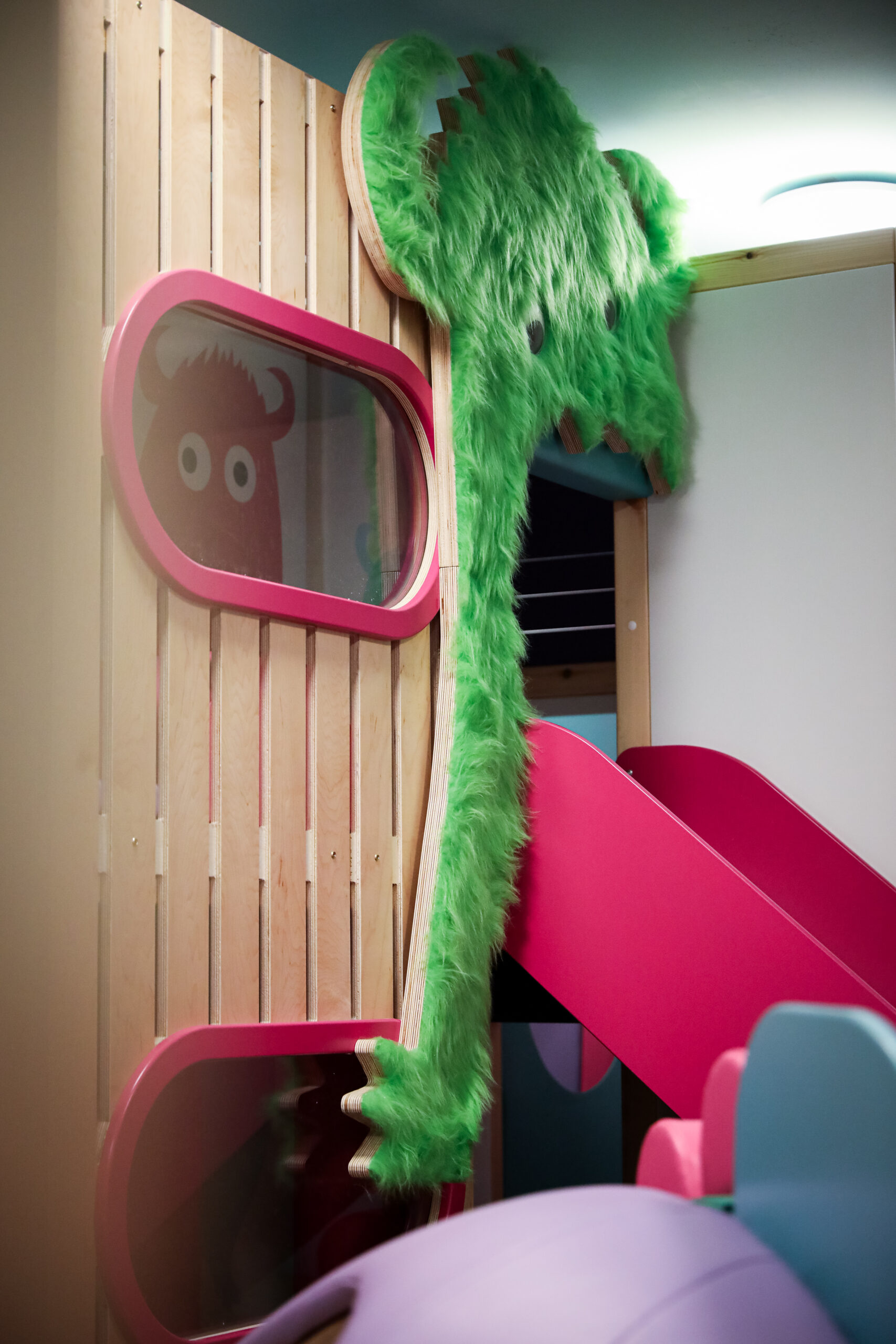 Interior detail of Small+Mighty's sensory-friendly design