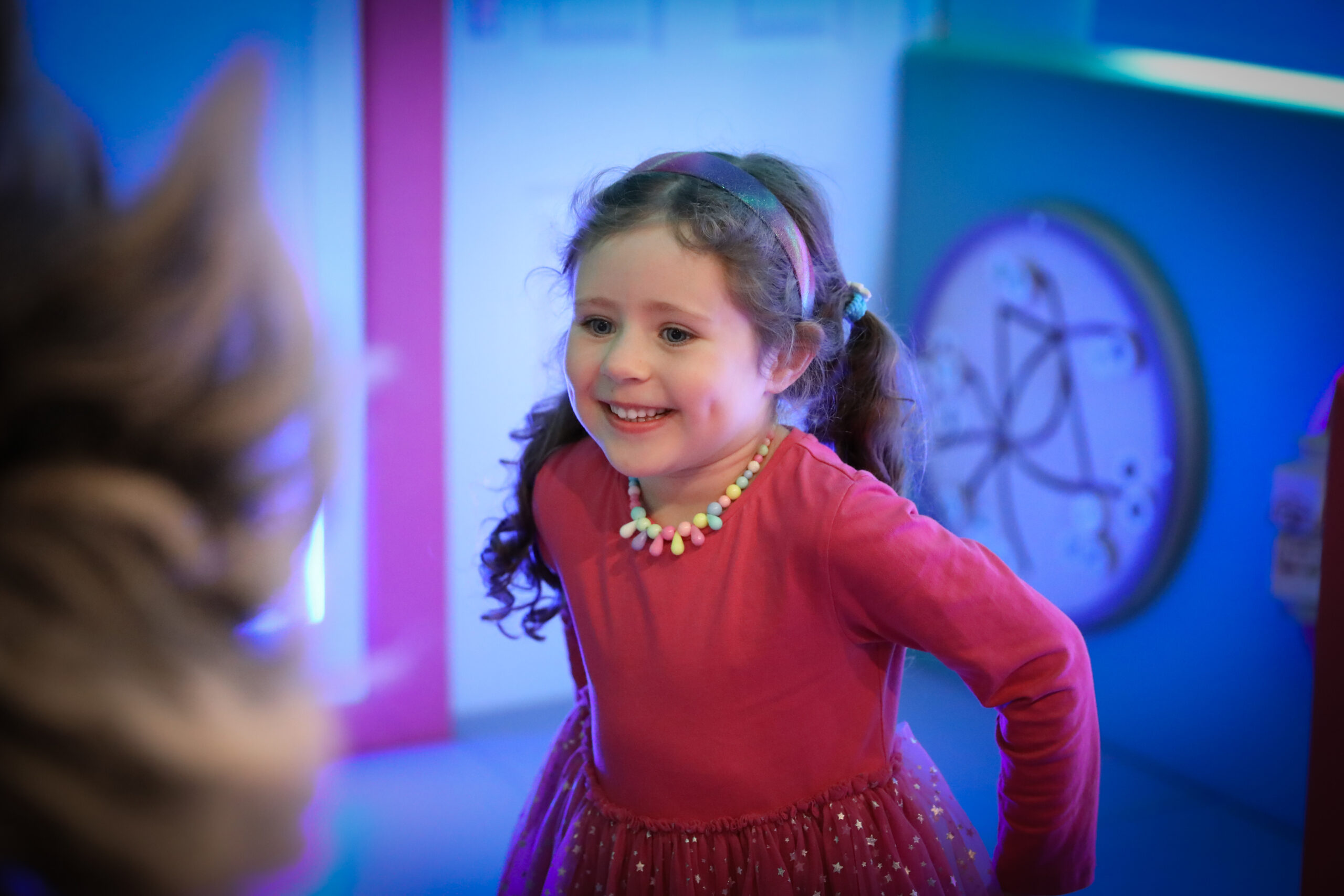 Children celebrating a birthday party in Godalming soft play venue