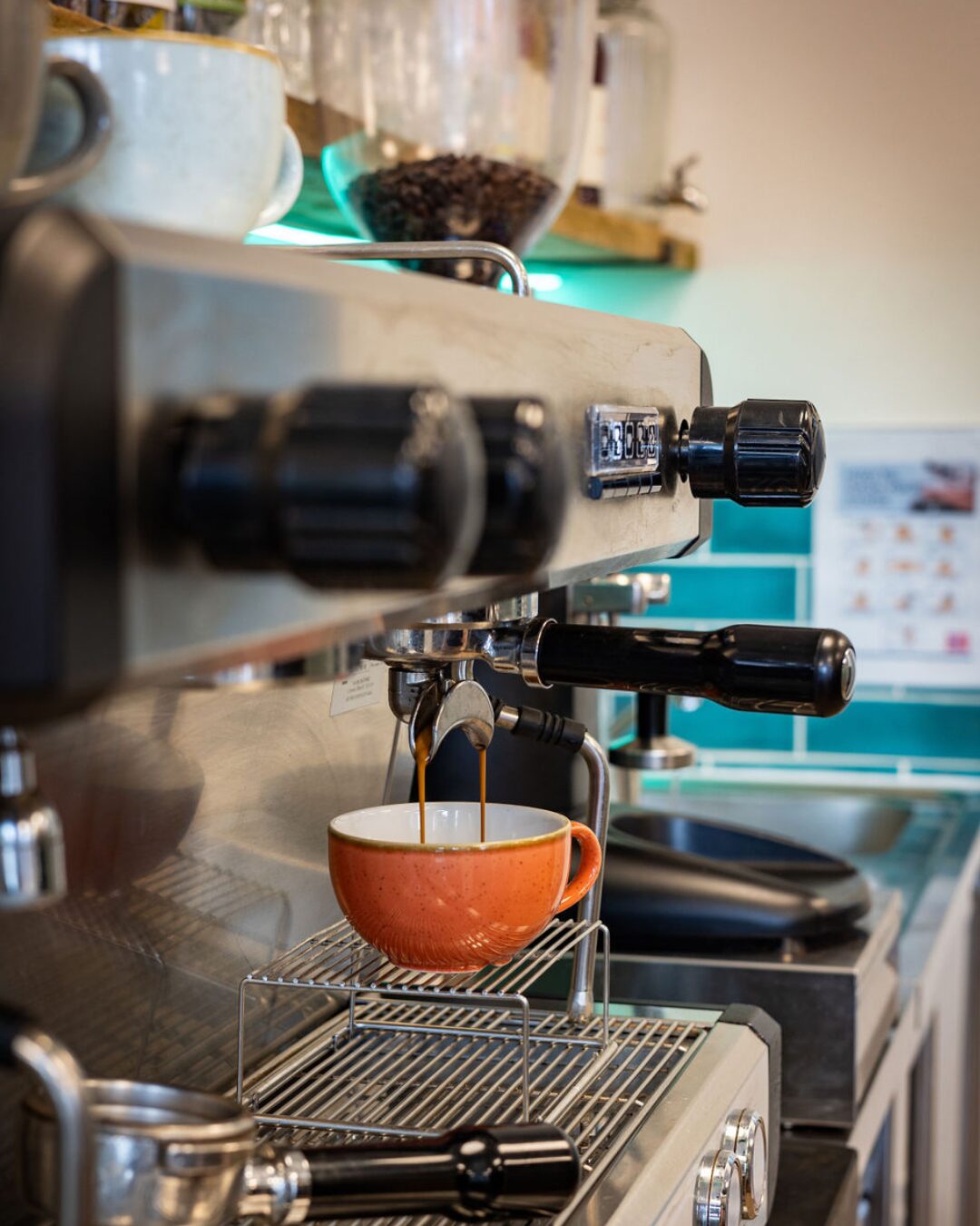 Speciality coffee and matcha drinks at Small+Mighty
