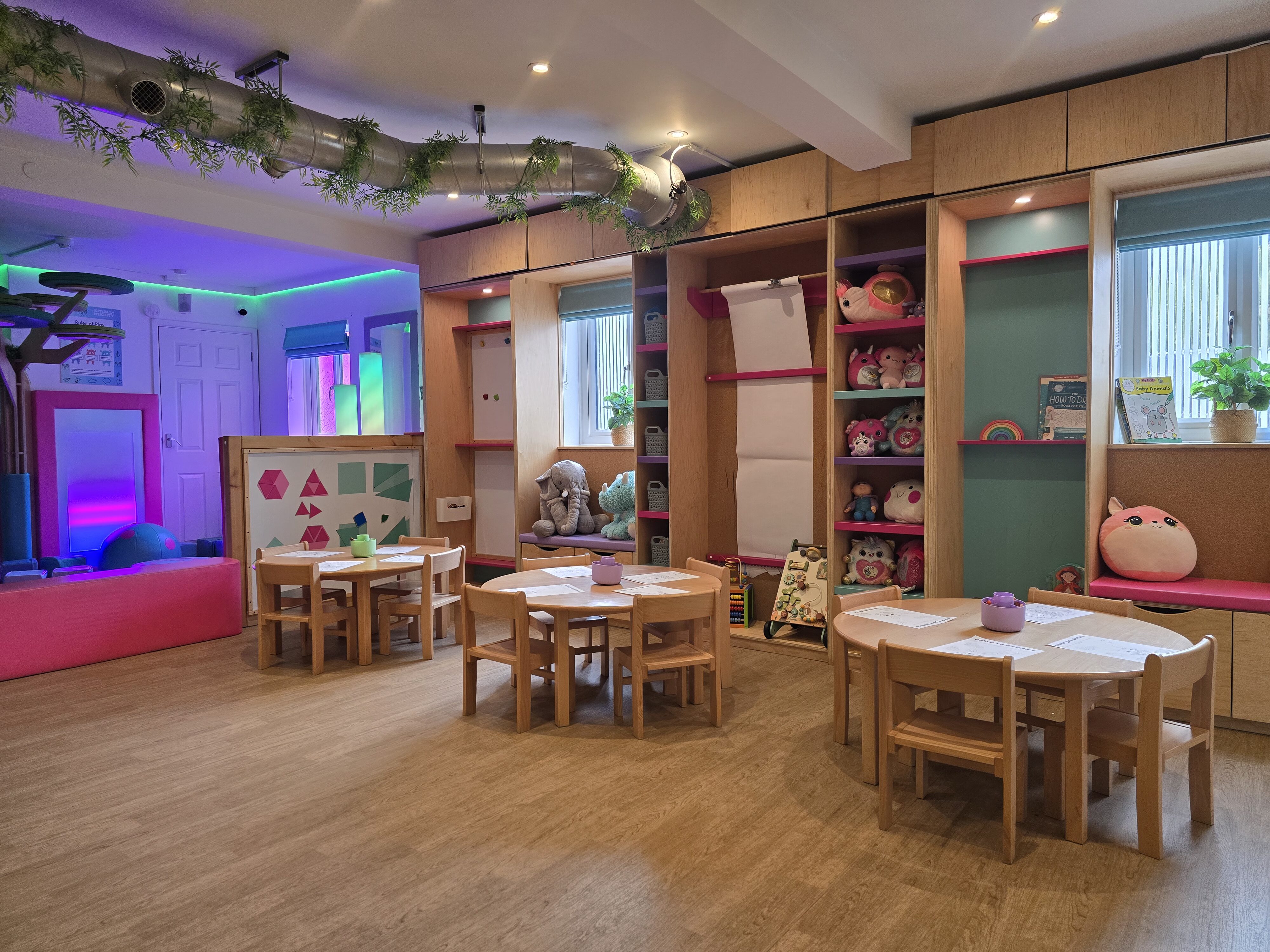 Creation station craft area with seasonal activities