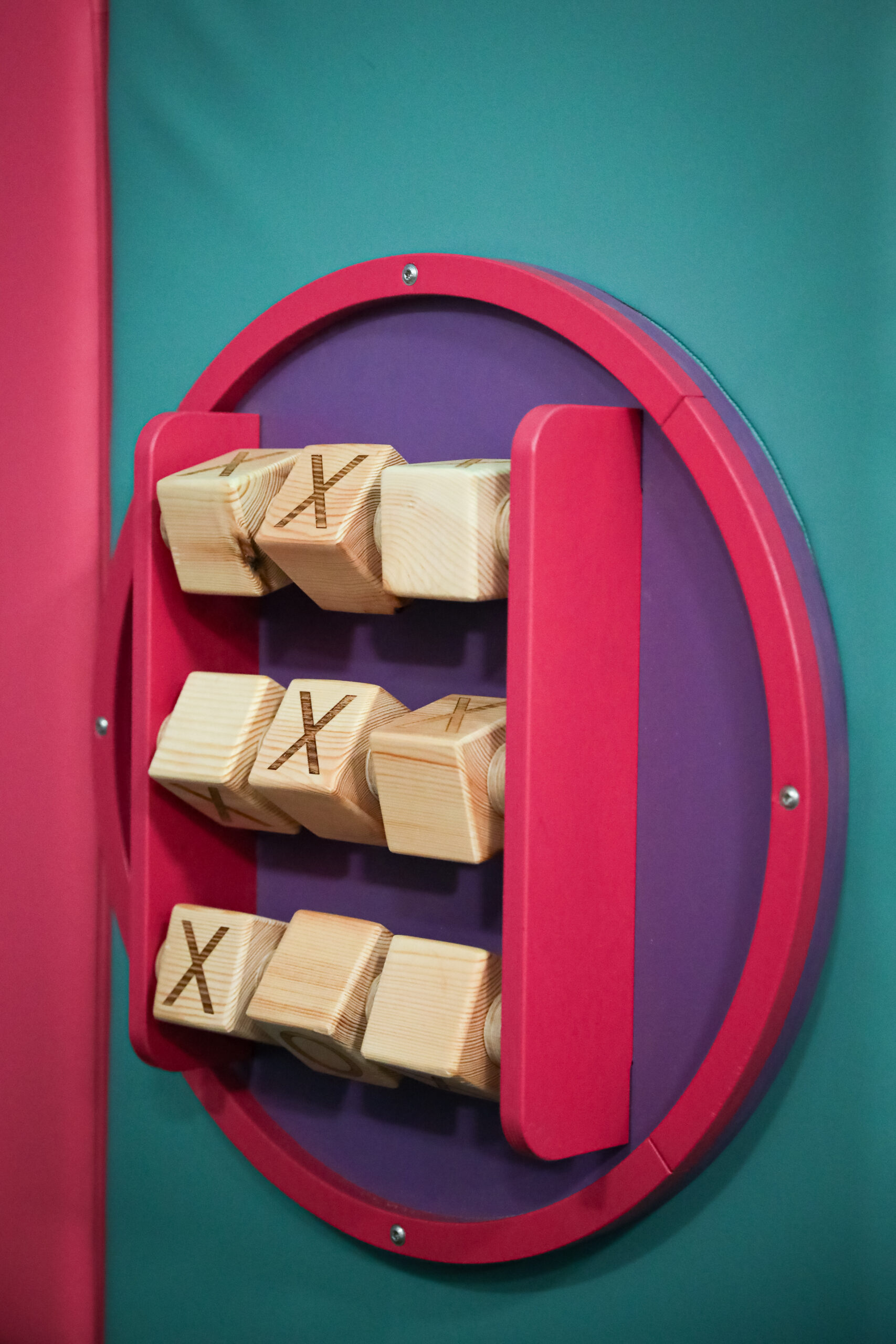 Calm, muted colour palette in Small+Mighty's soft play area